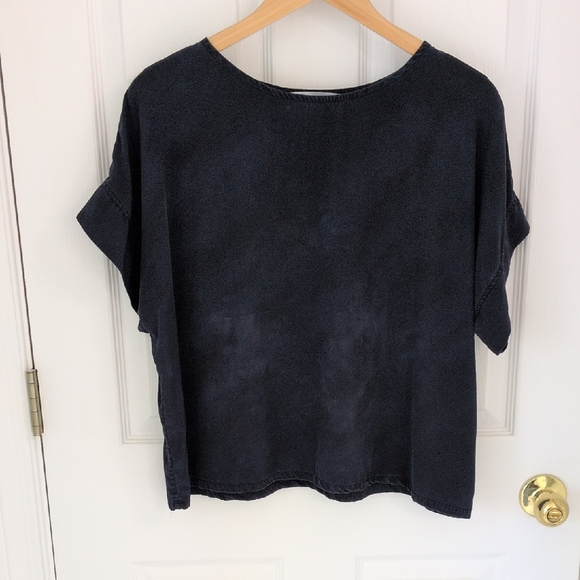 Elizabeth Suzann Tops - Elizabeth Suzann Georgia Tee in Silk Crepe